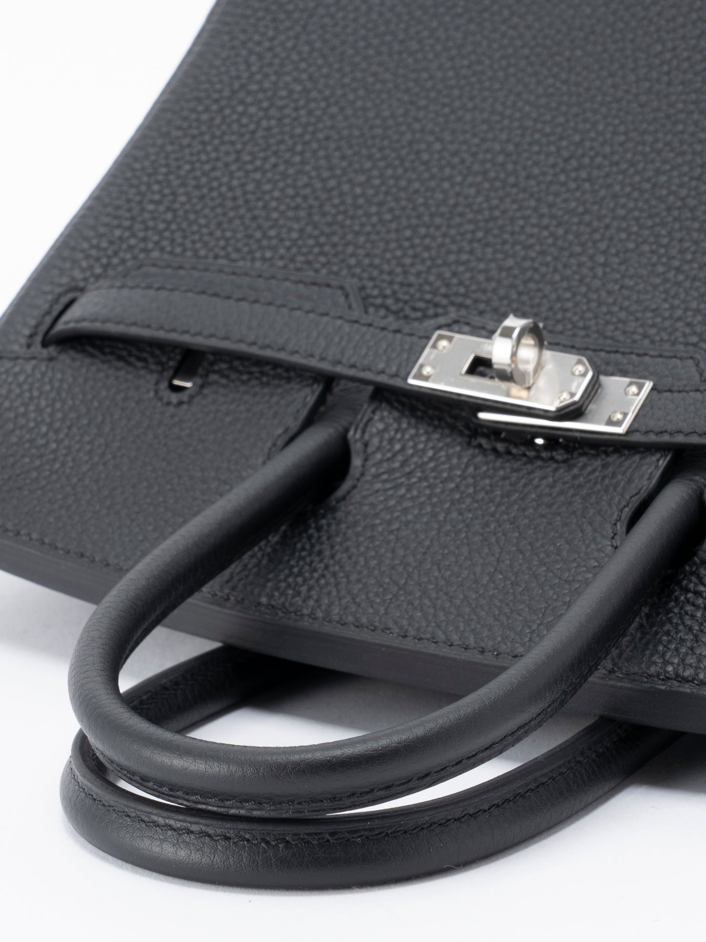 エルメス バーキン25 ハンドバッグ K刻:2025年 トゴ ブラック89 シルバー金具 新品