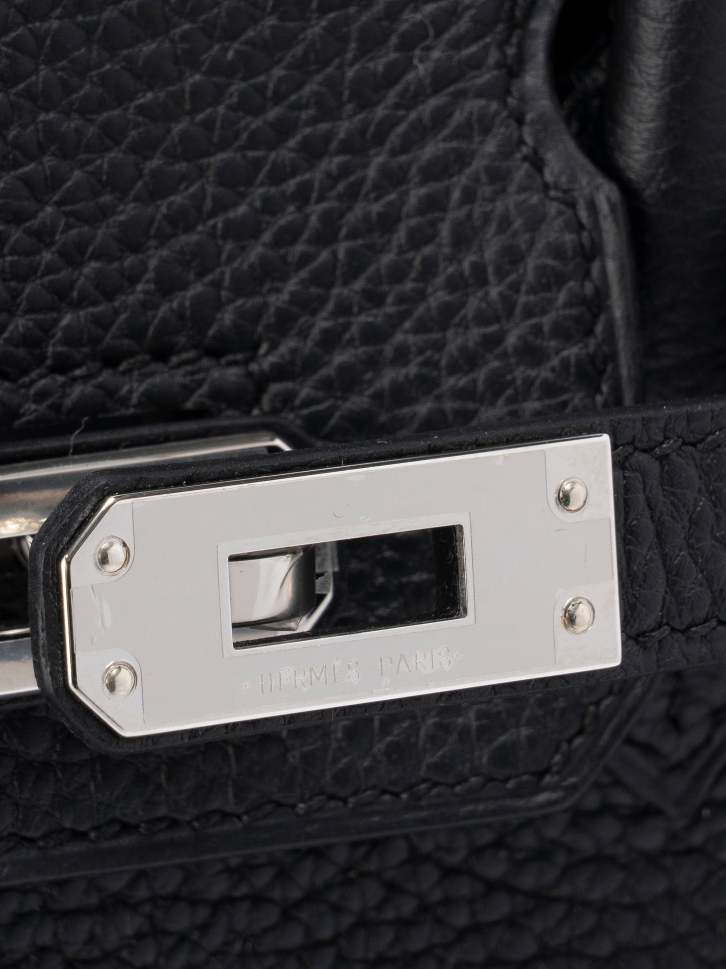 エルメス バーキン25 ハンドバッグ K刻:2025年 トゴ ブラック89 シルバー金具 新品