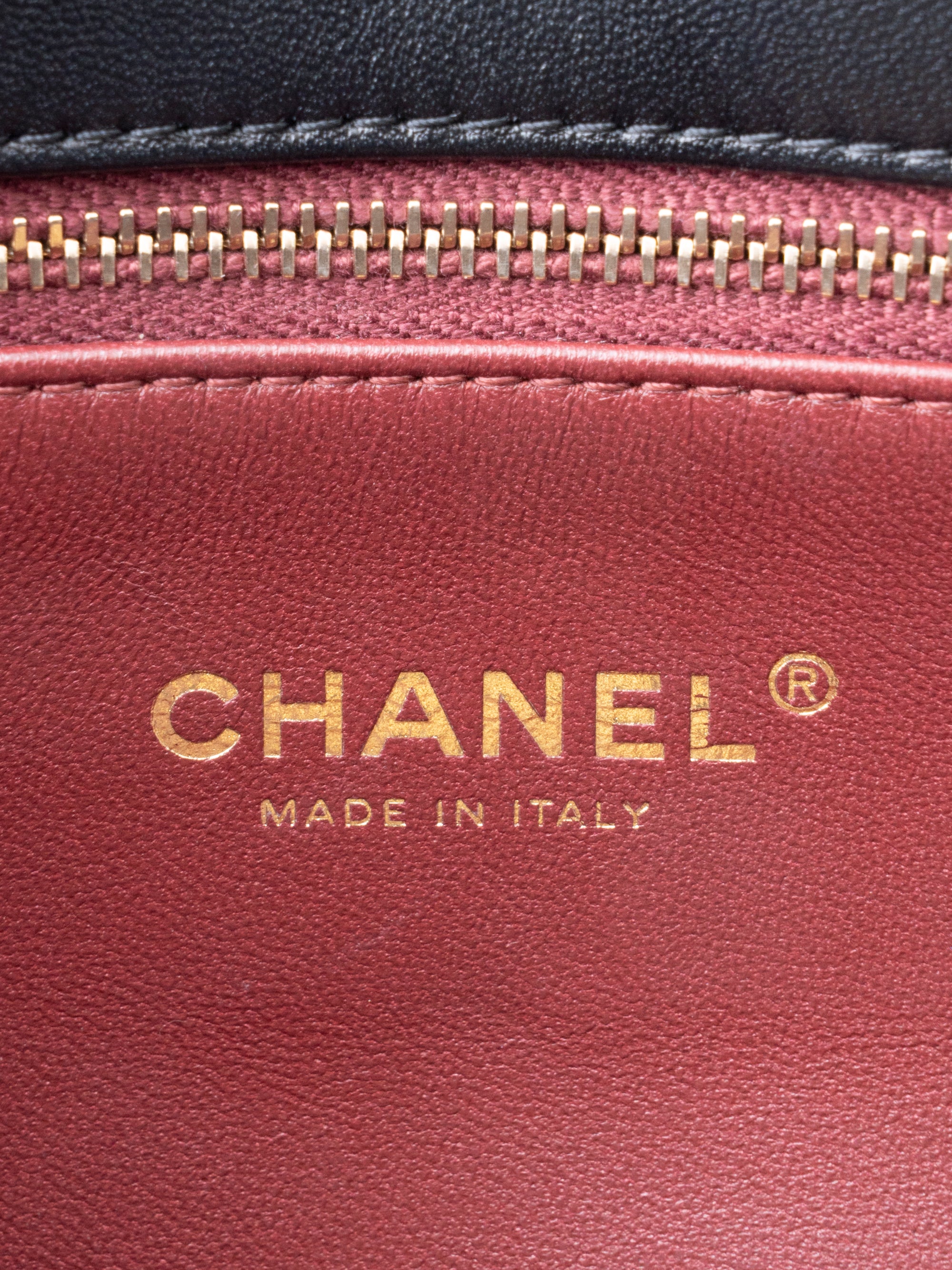 Chanel Matelassé Pearl Chain Shoulder Bag Lambskin Black Gold-Tone Hardware