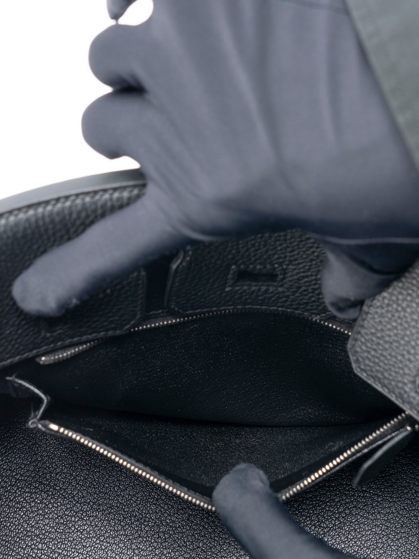 エルメス バーキン25 ハンドバッグ K刻:2025年 トゴ ブラック89 シルバー金具 新品