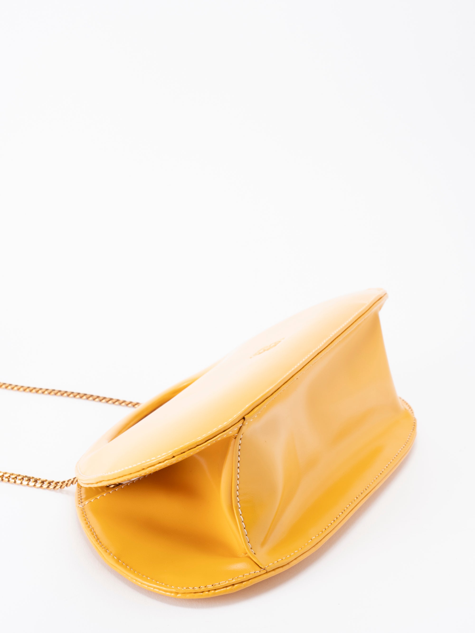 ロエベ アナグラム 2WAYハンドバッグ カーフレザー イエロー