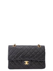 CHANEL Classic Double Flap Matelassé 25 Chain Shoulder Bag, Lambskin, Black, Gold Hardware