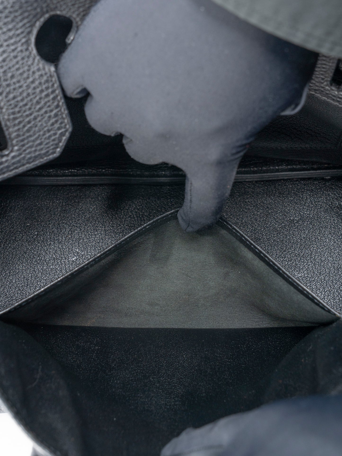 エルメス バーキン30 ハンドバッグ □H刻:2004年 トゴ ブラック シルバー金具