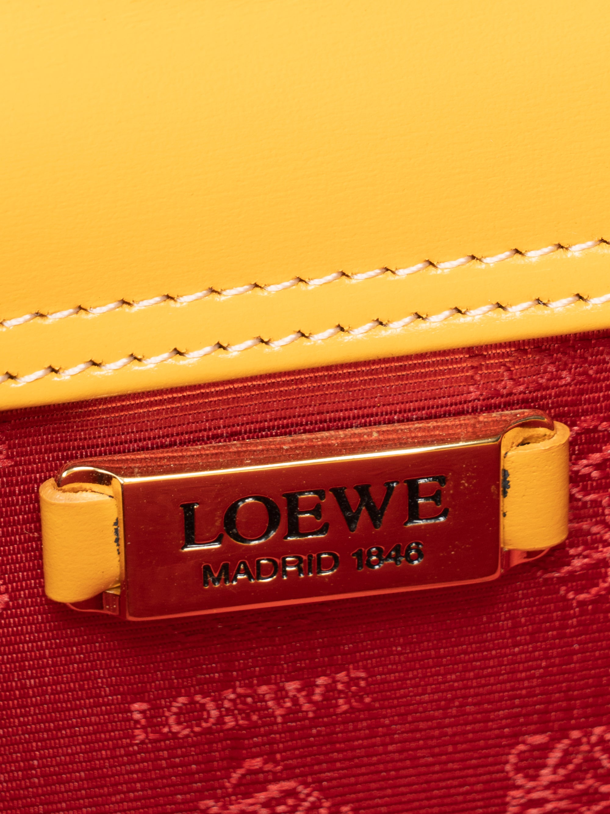 AMT09 ロエベ アナグラム ハンドバッグ ゴールド金具 AMT09 ロエベ