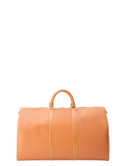 Louis Vuitton M42968 Keepall 50 Handbag Epi Caramel Gold Hardware
