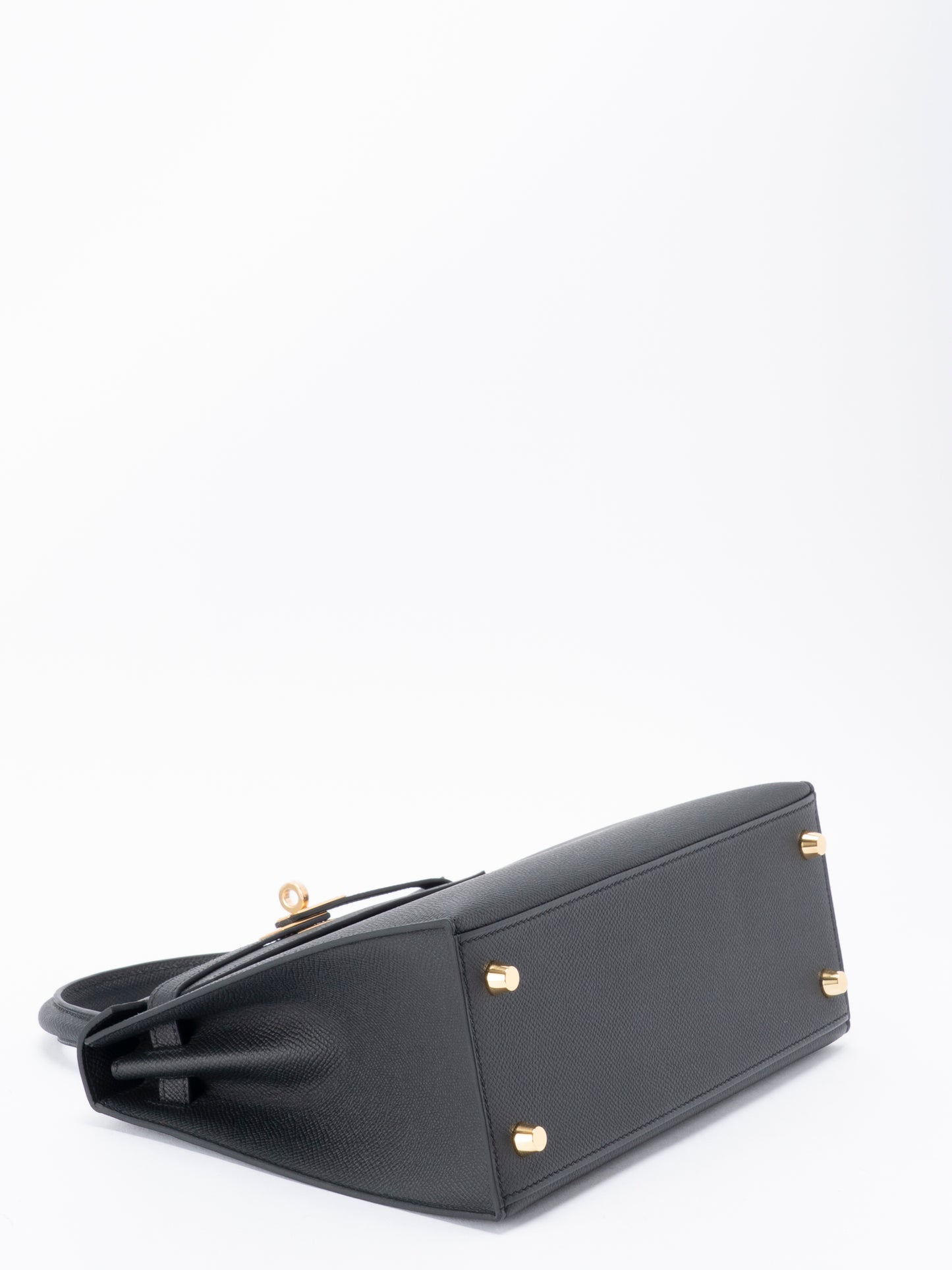 エルメス ケリー25 ハンドバッグ 外縫い K刻:2025年 エプソン ブラック89 ゴールド金具 新品