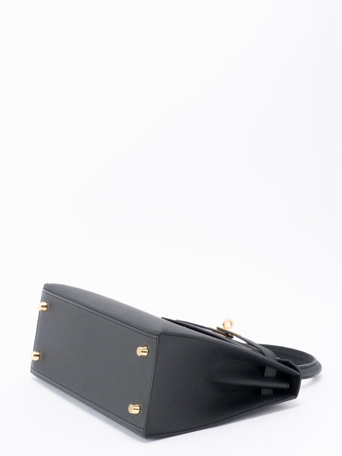 エルメス ケリー25 ハンドバッグ 外縫い K刻:2025年 エプソン ブラック89 ゴールド金具 新品