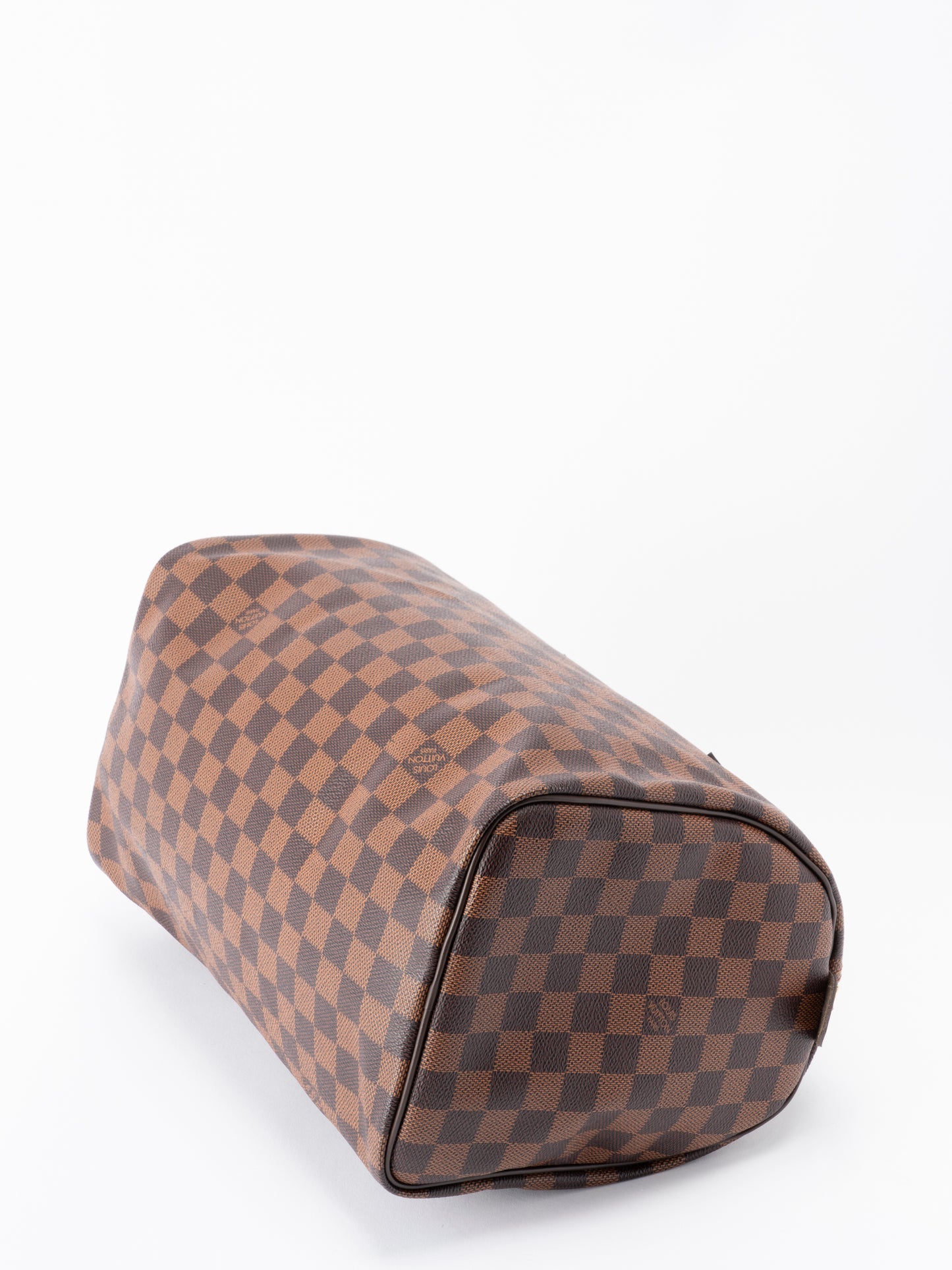 ルイ・ヴィトン N41183 スピーディ30 バンドバッグ ダミエキャンバス ブラウン ゴールド金具