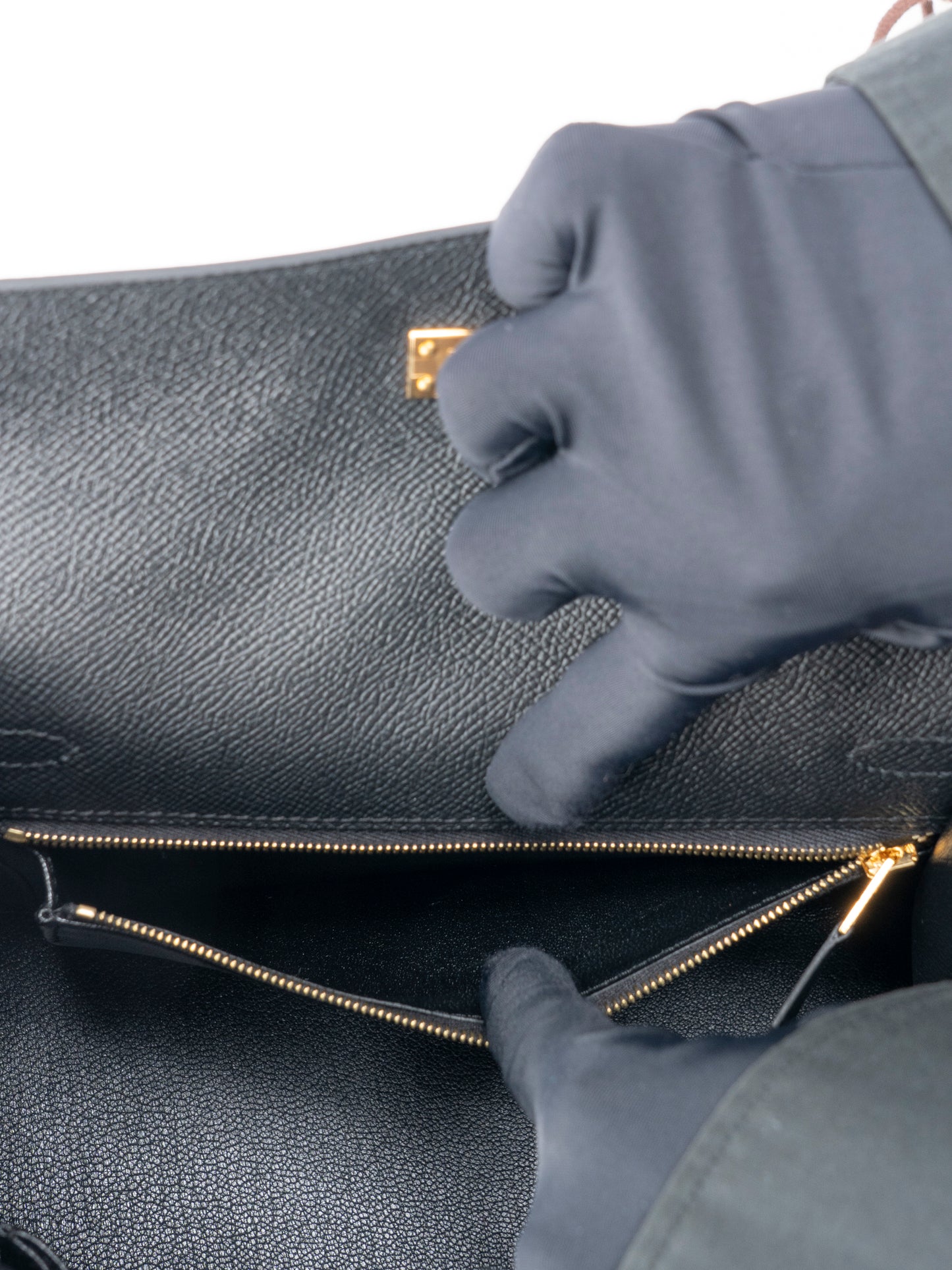 エルメス ケリー25 ハンドバッグ 外縫い K刻:2025年 エプソン ブラック89 ゴールド金具 新品