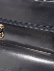 CHANEL Classic Double Flap Matelassé 25 Chain Shoulder Bag, Lambskin, Black, Gold Hardware