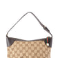 グッチ GGキャンバス ハンドバッグ キャンバス ベージュ ゴールド金具