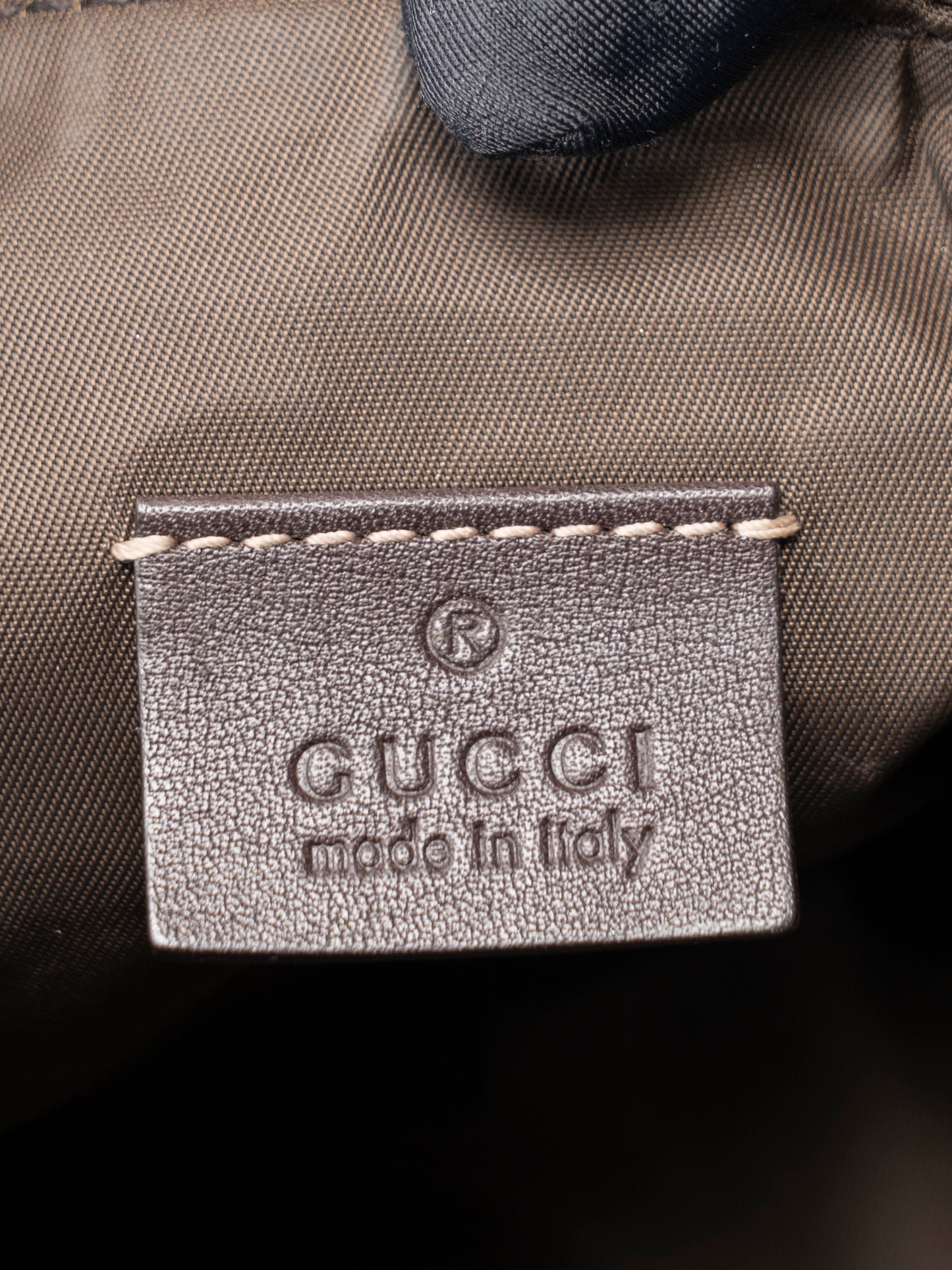 グッチ GGキャンバス ハンドバッグ キャンバス ベージュ ゴールド金具
