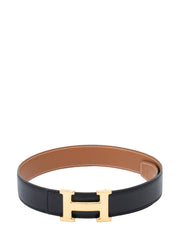 Hermès Constance Belt #65 □A Stamp: 1997 Black 89 Gold Hardware