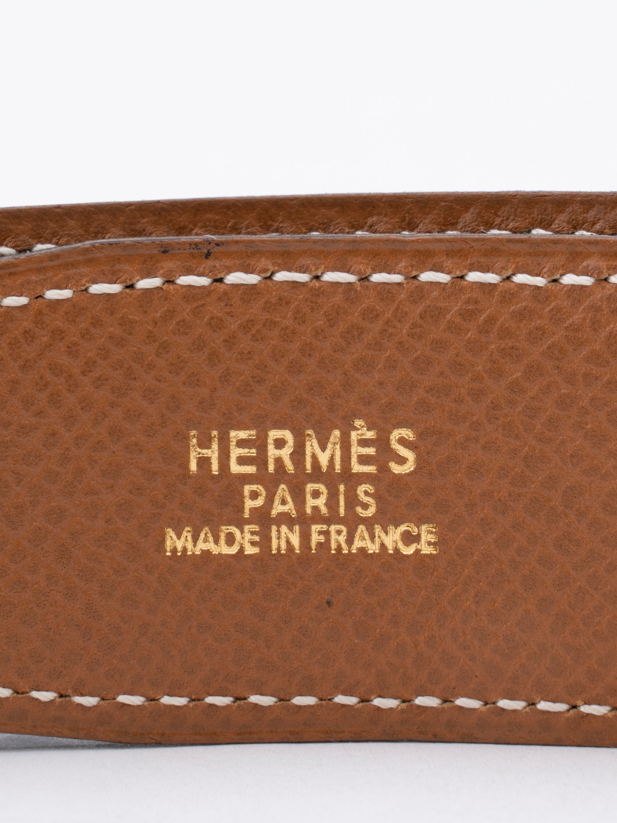 Hermès Constance Belt #65 □A Stamp: 1997 Black 89 Gold Hardware