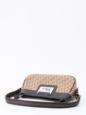 Dior Street Chic Trotter Shoulder Bag Canvas Brown Silver Hardware
