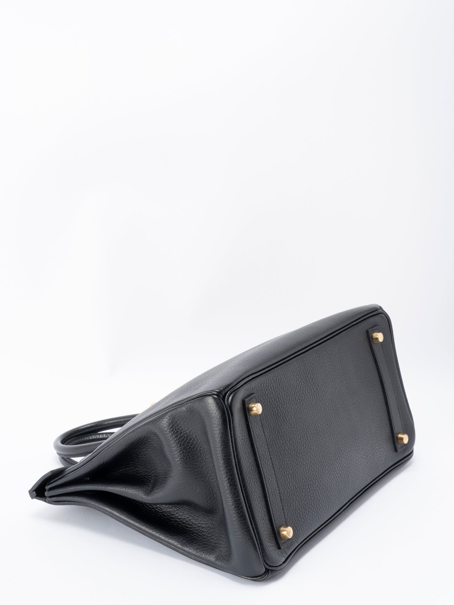 エルメス オータクロア32 ハンドバッグ 〇Z刻:1996年 アルデンヌ ブラック ゴールド金具