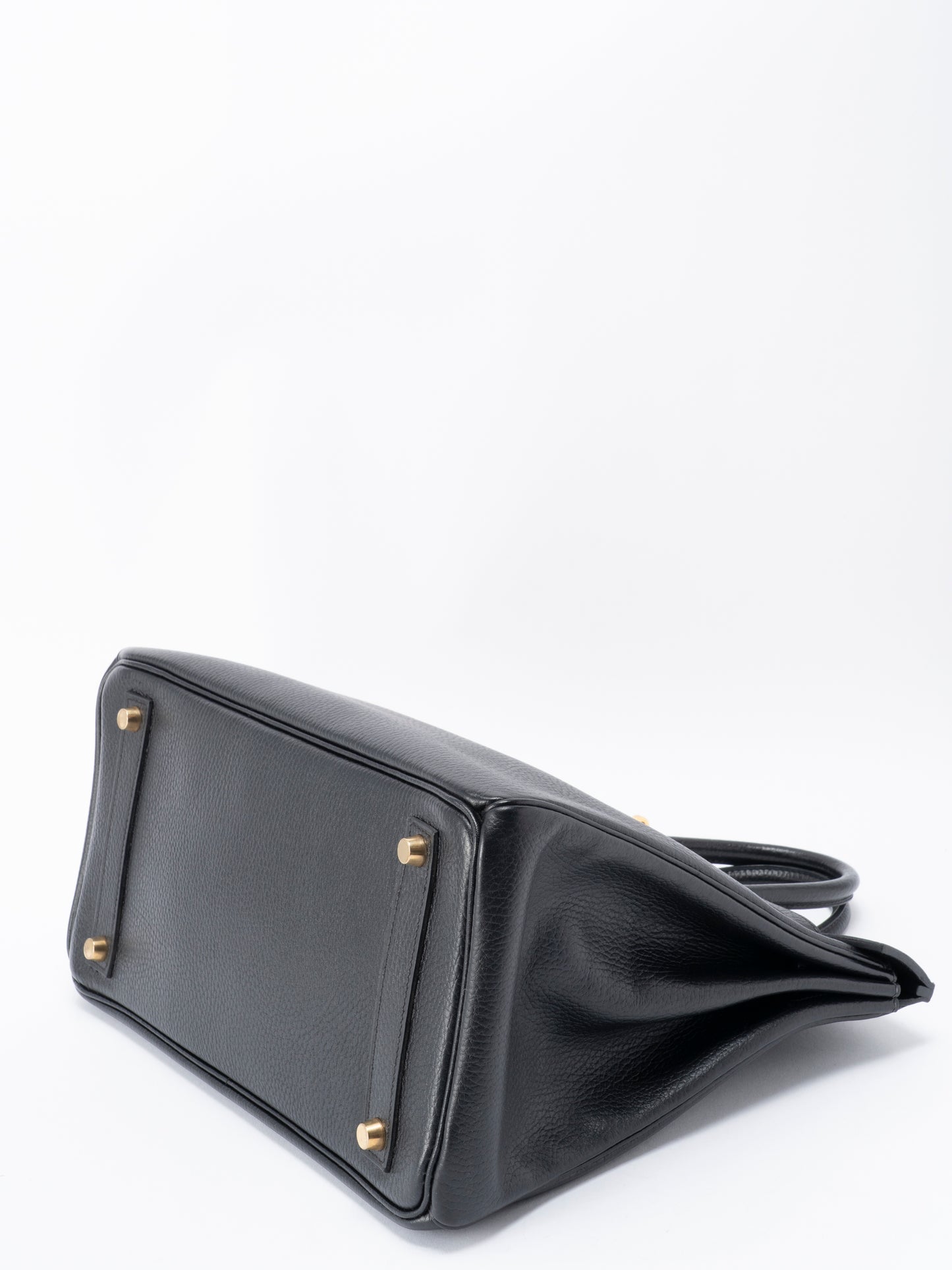 エルメス オータクロア32 ハンドバッグ 〇Z刻:1996年 アルデンヌ ブラック ゴールド金具