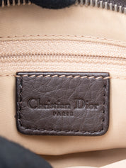 Dior Street Chic Trotter Shoulder Bag Canvas Brown Silver Hardware