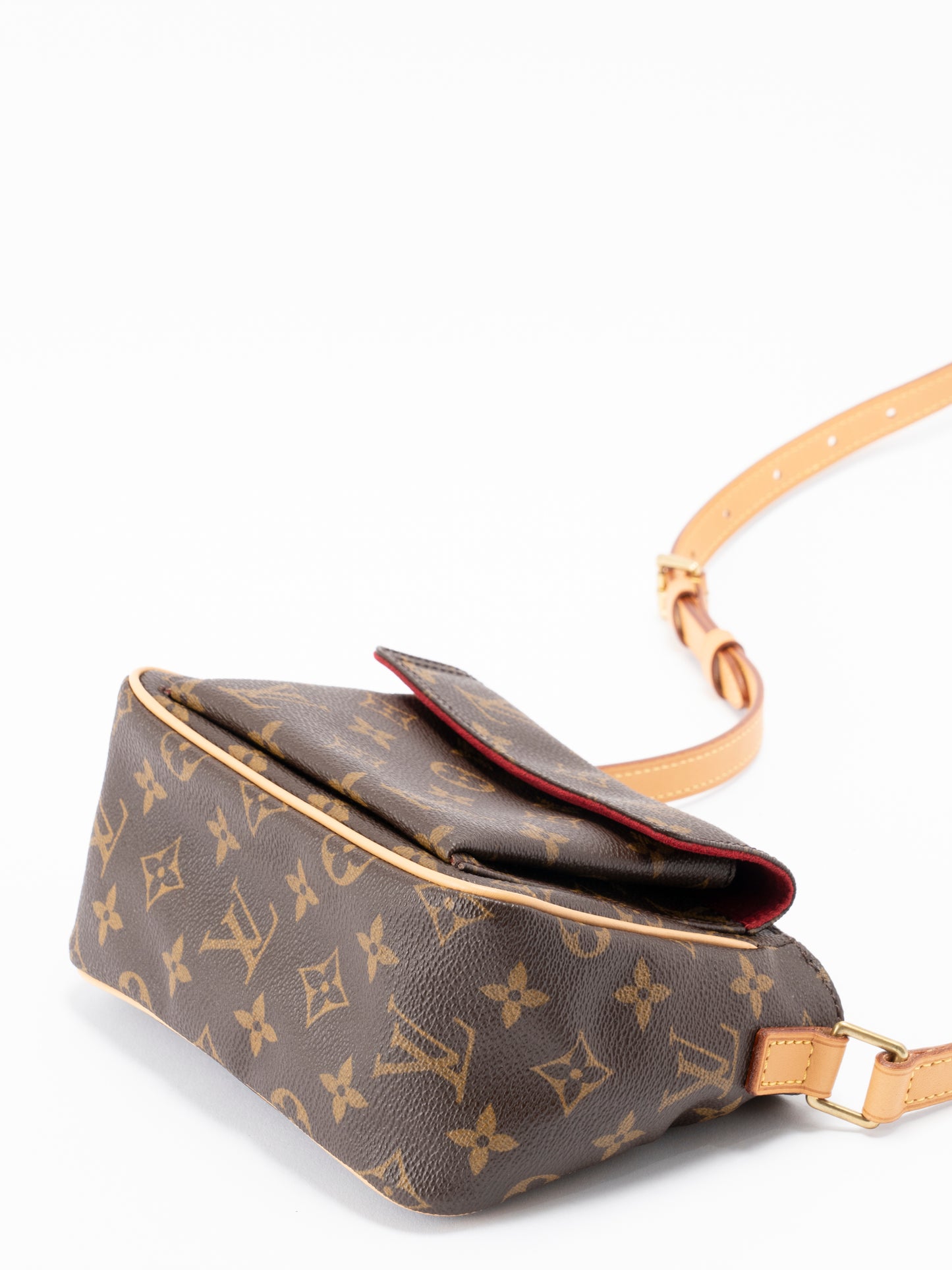 ルイ・ヴィトン M51165 ヴィバシテPM ショルダーバッグ モノグラムキャンバス ブラウン ゴールド金具