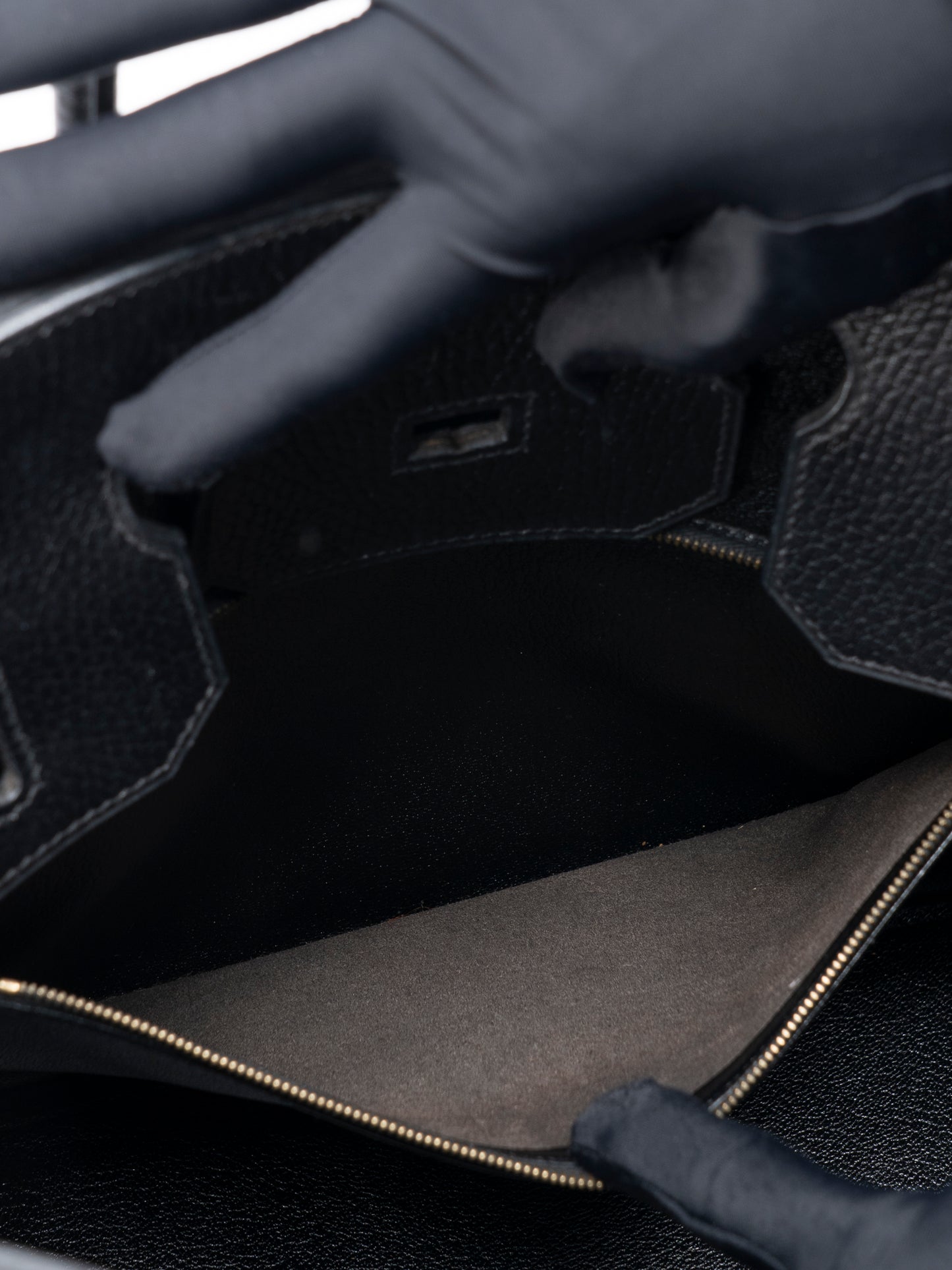 エルメス オータクロア32 ハンドバッグ 〇Z刻:1996年 アルデンヌ ブラック ゴールド金具