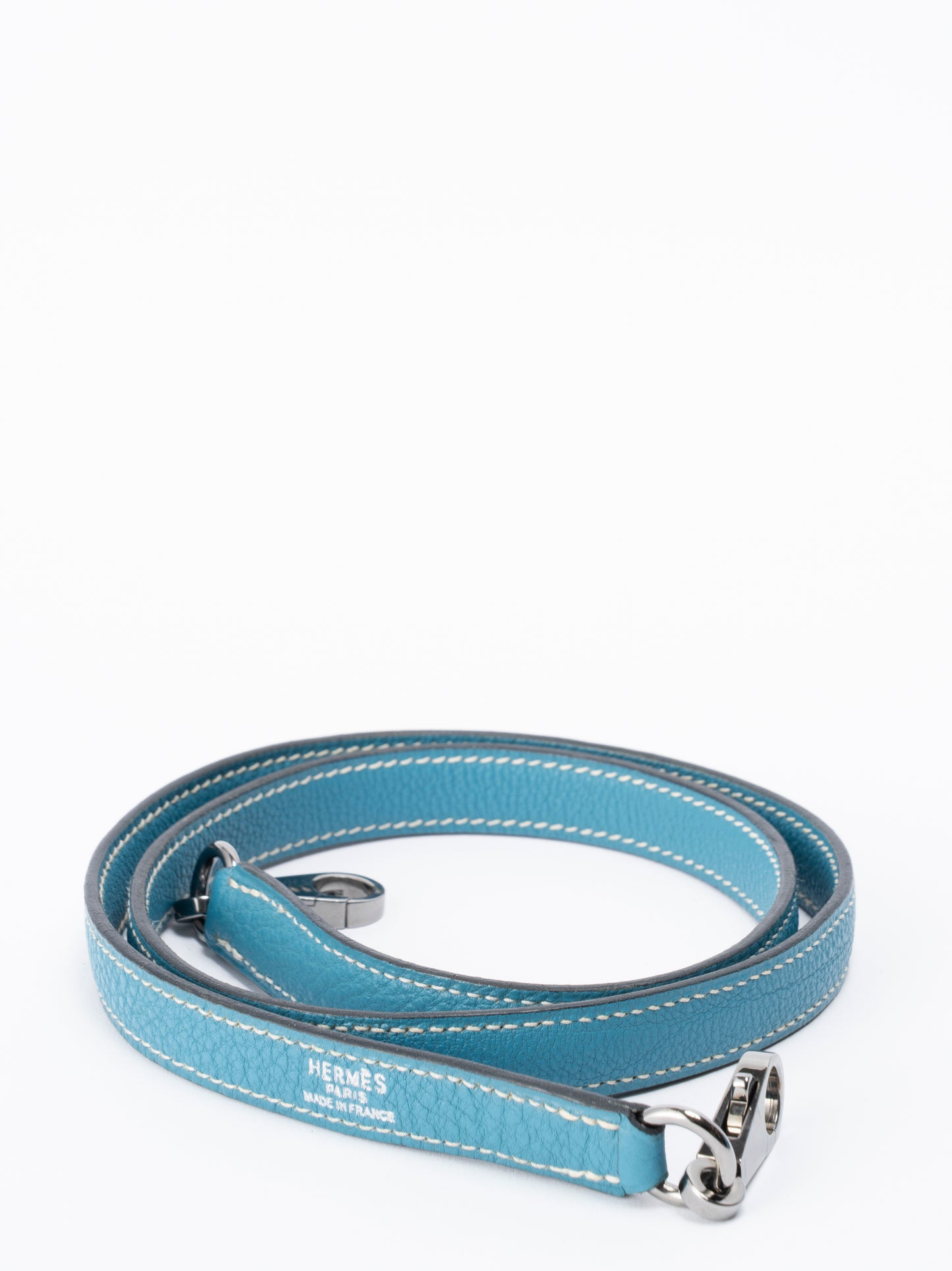 エルメス ケリー32 ハンドバッグ 内縫い □J刻:2006年 トゴ ブルージーン シルバー金具