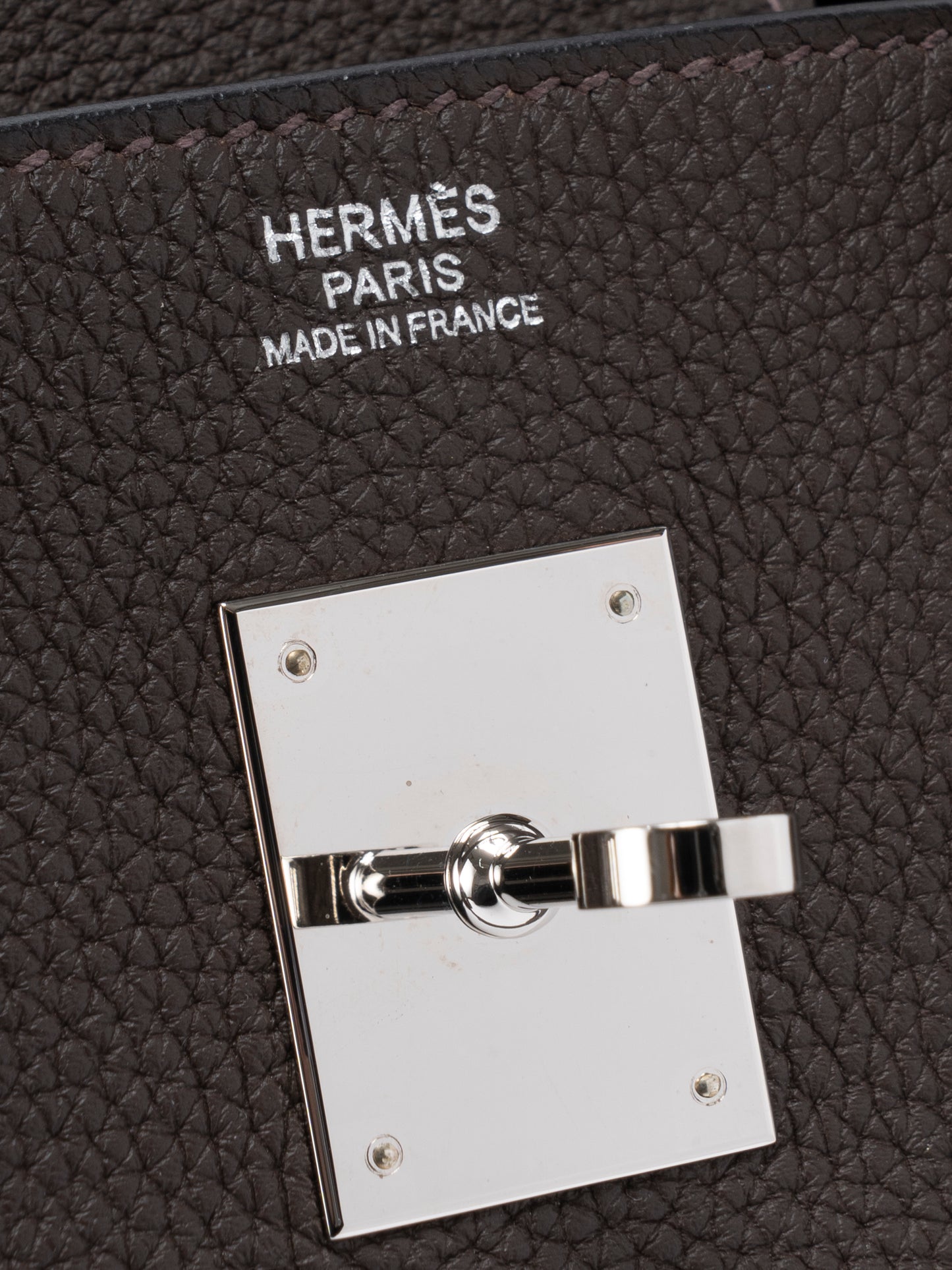 エルメス バーキン30 ハンドバッグ Y刻:2020年 トゴ エベンヌ46 シルバー金具