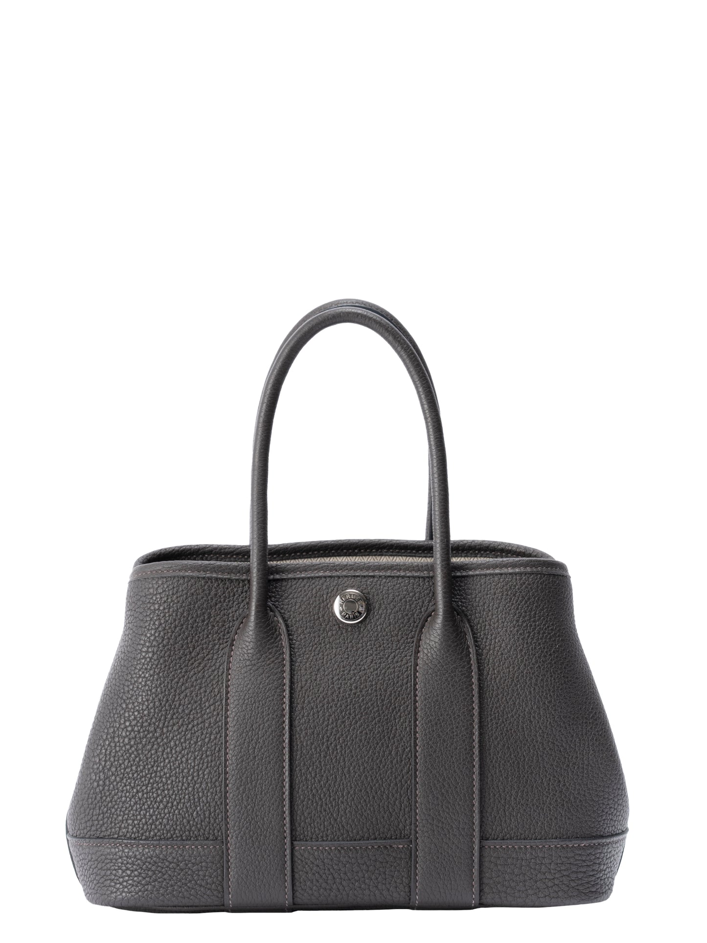 エルメス ネオガーデンパーティ ハンドバッグ K刻:2025年 ネゴンダ ダークブロンズ シルバー金具 新品