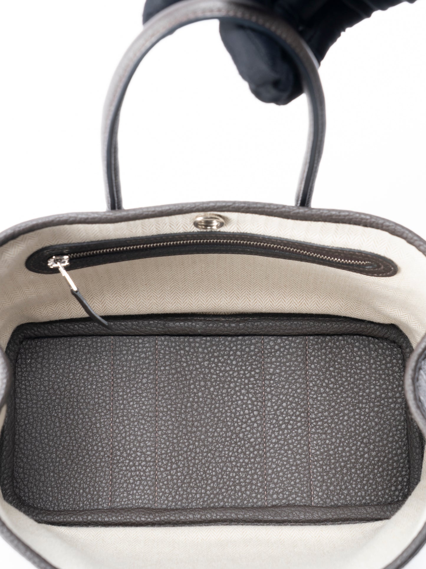 エルメス ネオガーデンパーティ ハンドバッグ K刻:2025年 ネゴンダ ダークブロンズ シルバー金具 新品