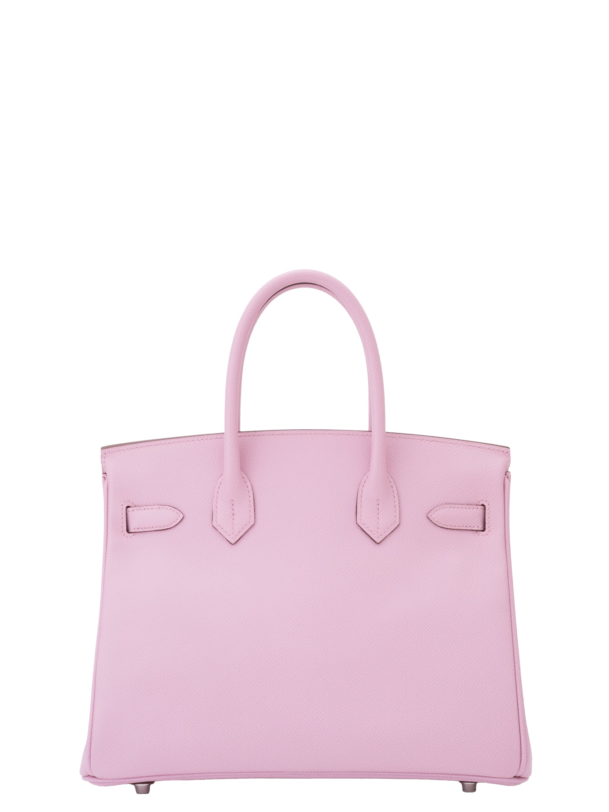 Hermès Birkin 30 Handbag U Stamp: 2022 Epsom Calfskin Mauve Silvestre X9 Silver Hardware