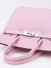 Hermès Birkin 30 Handbag U Stamp: 2022 Epsom Calfskin Mauve Silvestre X9 Silver Hardware