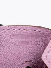 Hermès Birkin 30 Handbag U Stamp: 2022 Epsom Calfskin Mauve Silvestre X9 Silver Hardware