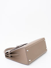 Hermès Kelly 28 Sellier Handbag, B Stamp (2023), Epsom Leather, Etoupe, Silver Hardware