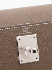 Hermès Kelly 28 Sellier Handbag, B Stamp (2023), Epsom Leather, Etoupe, Silver Hardware
