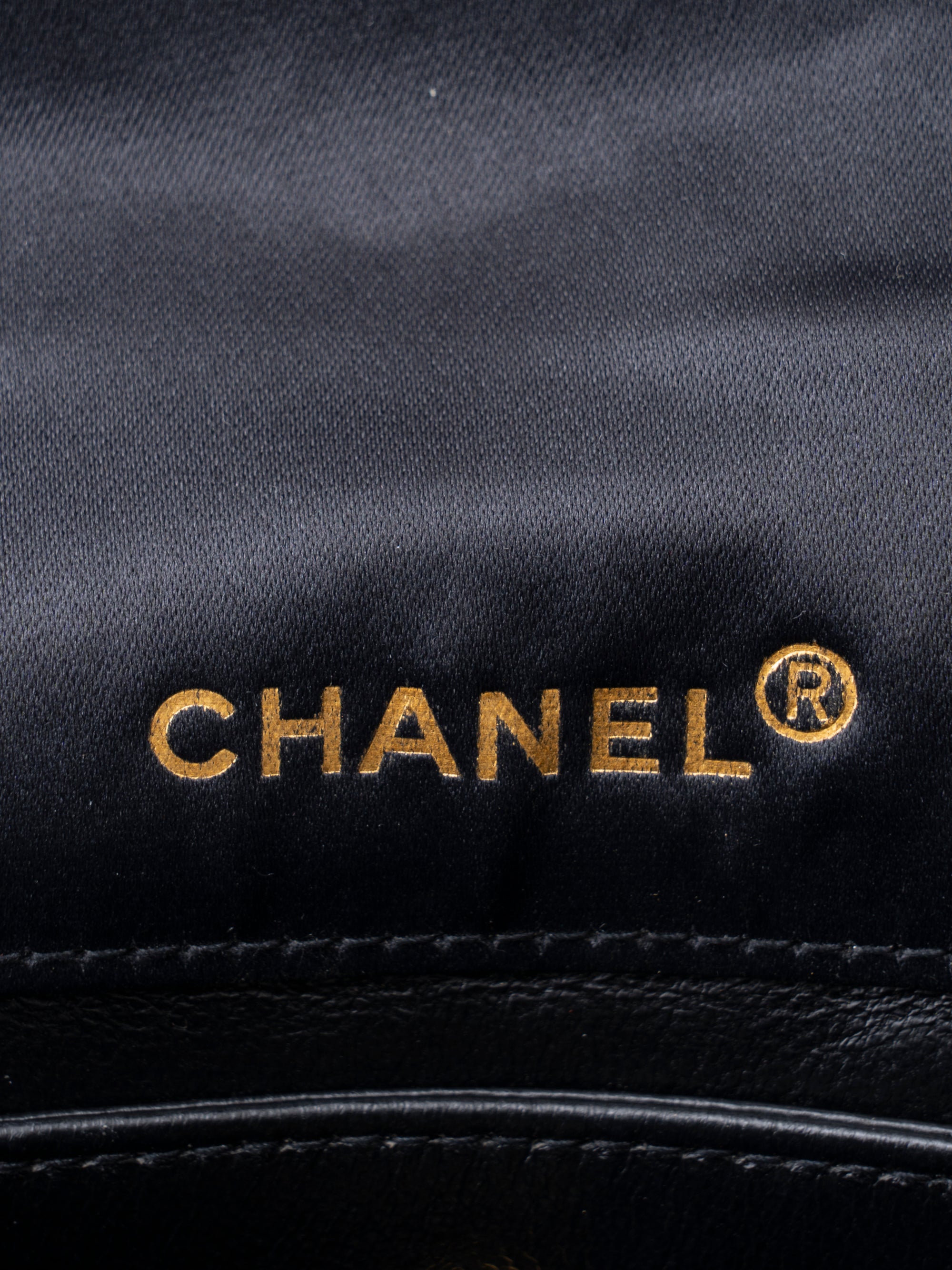 Chanel Matelassé Chain Shoulder Bag with Pouch, Lambskin x Satin, Black, Gold-Tone Hardware