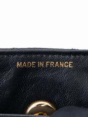 Chanel Matelassé Chain Shoulder Bag with Pouch, Lambskin x Satin, Black, Gold-Tone Hardware