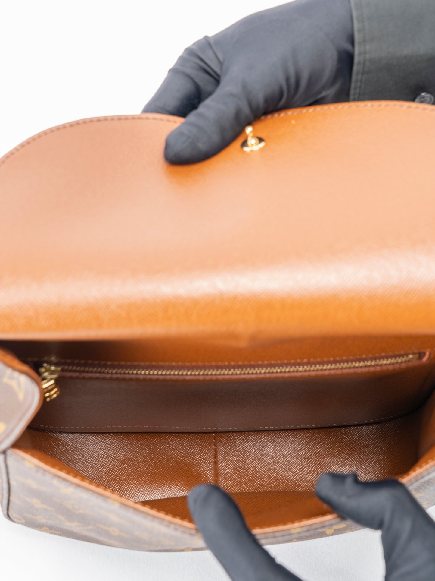 ルイ・ヴィトン M51242 サンクルー ショルダーバッグ モノグラムキャンバス ブラウン ゴールド金具