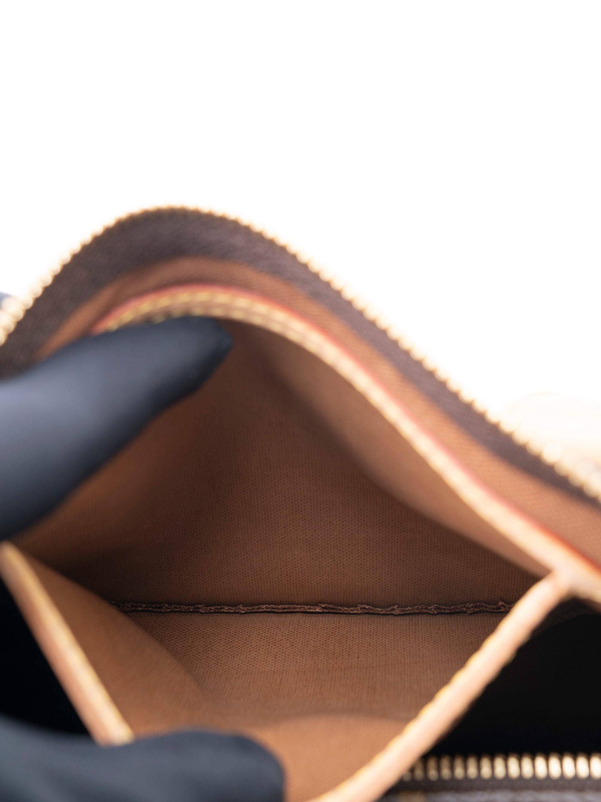 Louis Vuitton M41528 Speedy 25 Handbag Monogram Canvas Brown Gold Hardware