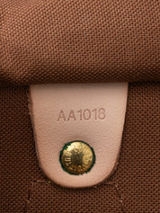 Louis Vuitton M41528 Speedy 25 Handbag Monogram Canvas Brown Gold Hardware