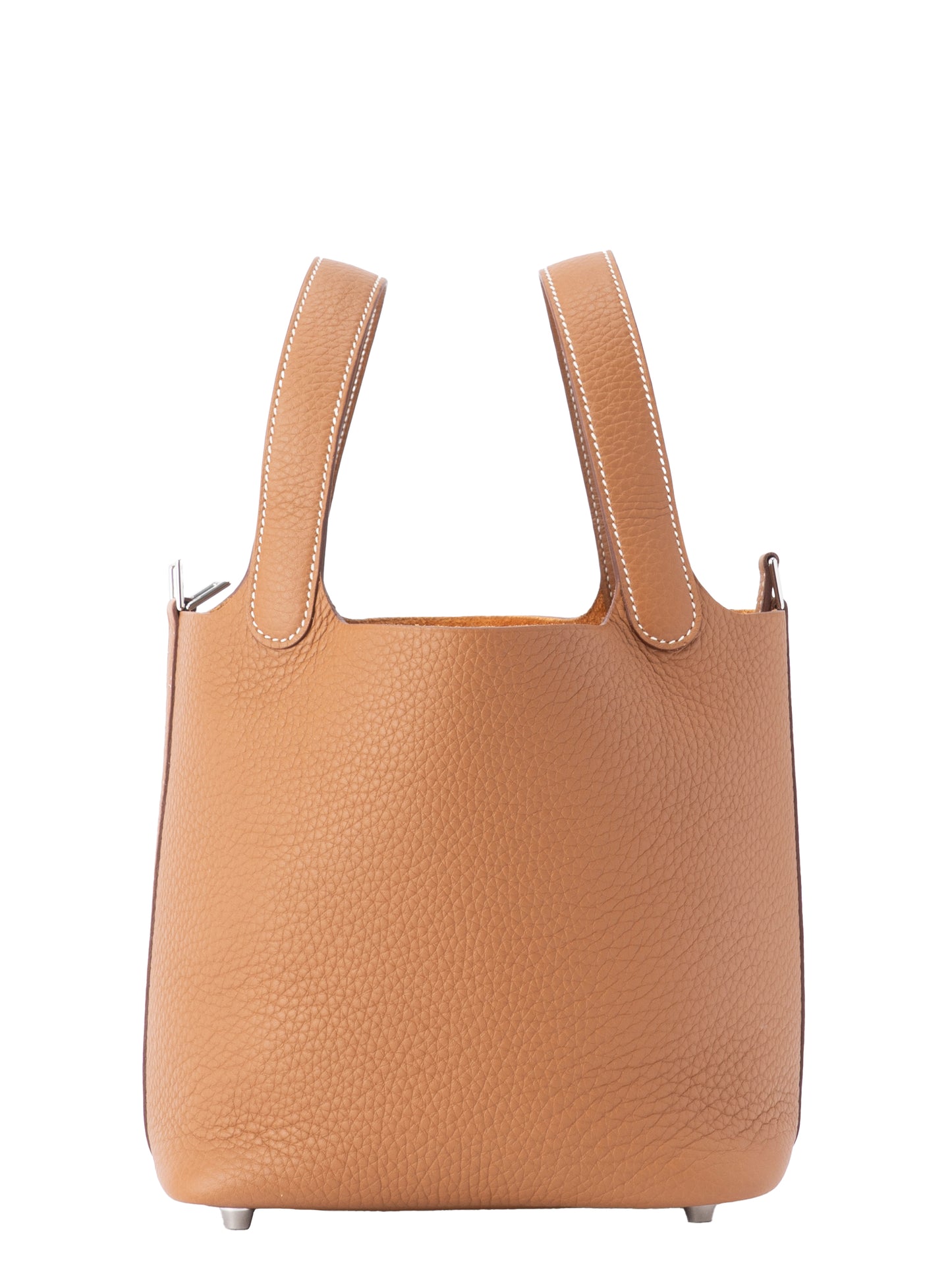 エルメス ピコタンロックPM ハンドバッグ K刻:2025年 トリヨンクレマンス ゴールド37 シルバー金具 新品