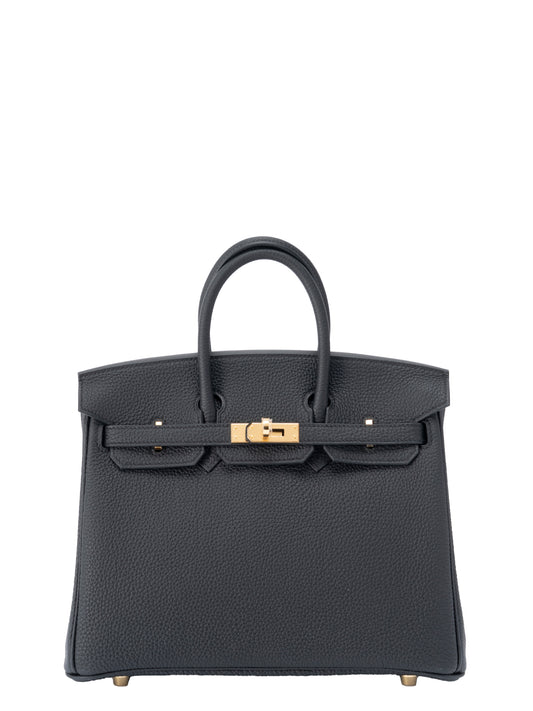 エルメス バーキン25 ハンドバッグ K刻:2025年 トゴ ブラック89 ゴールド金具 新品