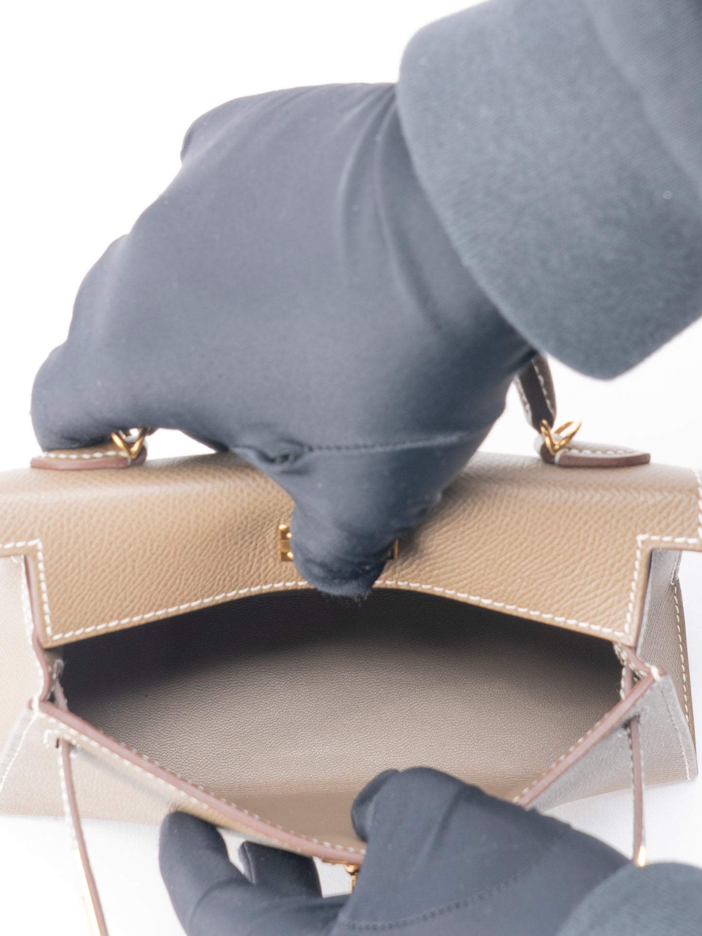 エルメス ミニケリーⅡ ハンドバッグ K刻:2025年 エプソン エトゥープ18 ゴールド金具 新品