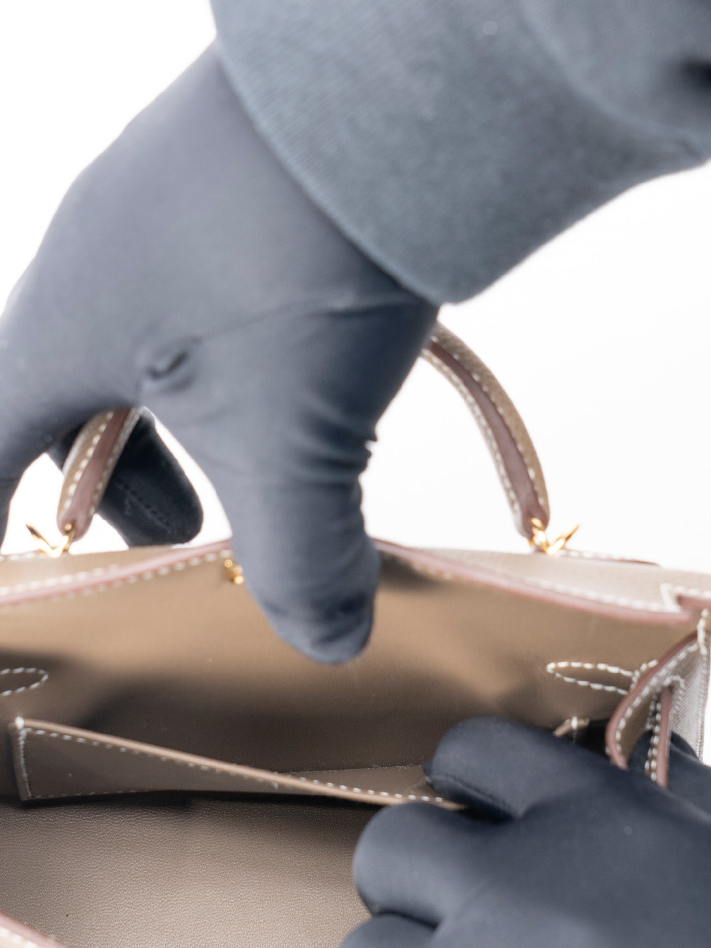 エルメス ミニケリーⅡ ハンドバッグ K刻:2025年 エプソン エトゥープ18 ゴールド金具 新品