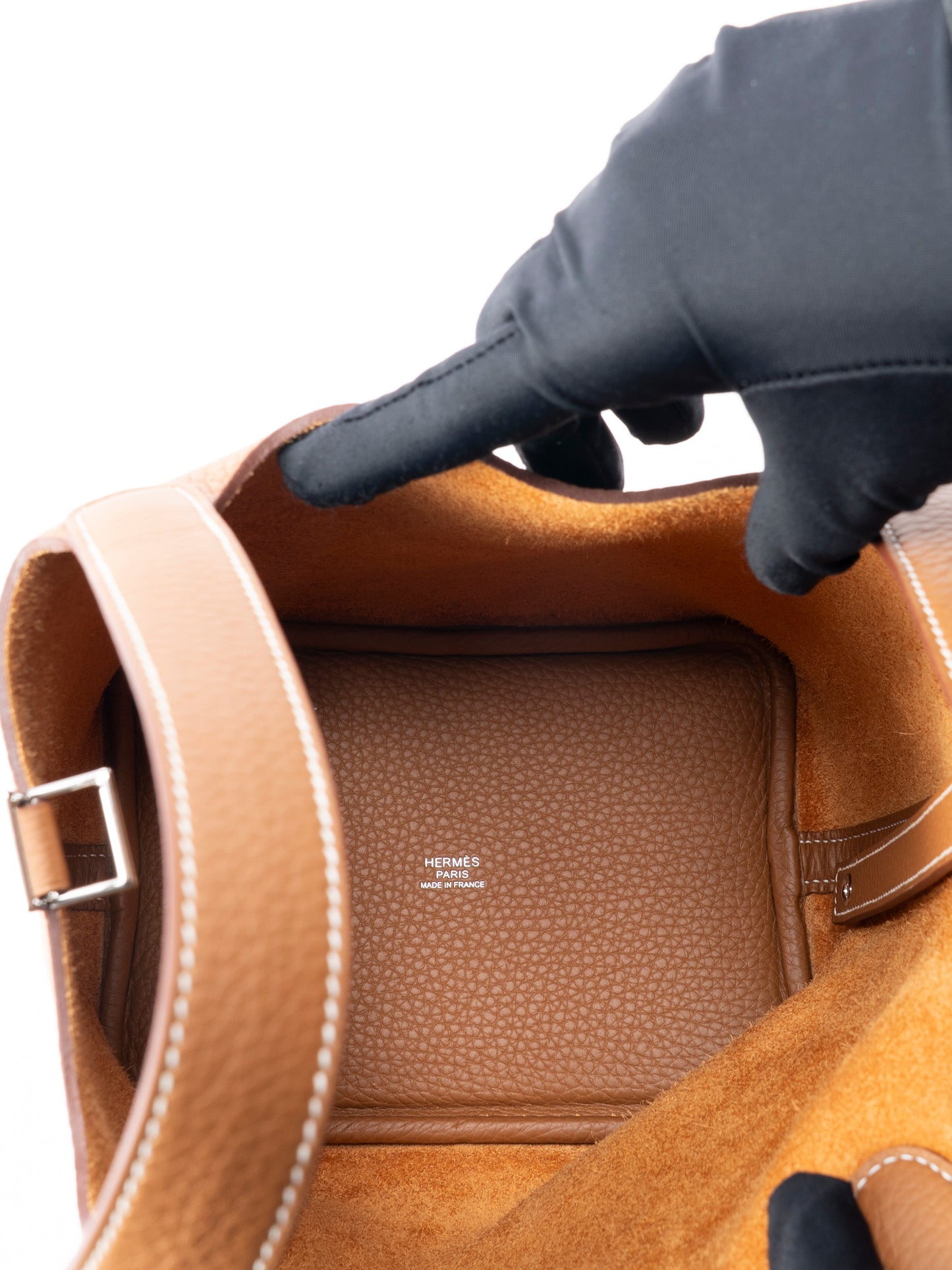 エルメス ピコタンロックPM ハンドバッグ K刻:2025年 トリヨンクレマンス ゴールド37 シルバー金具 新品