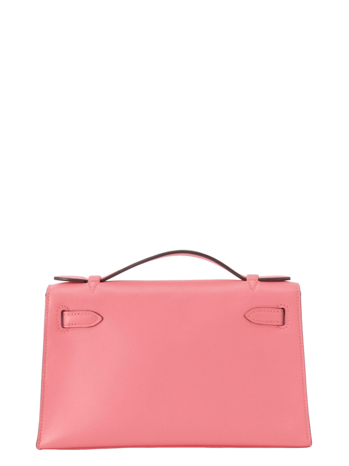 エルメス ポシェットケリー ハンドバッグ A刻:2017年 スイフト ローズアザレ8W シルバー金具