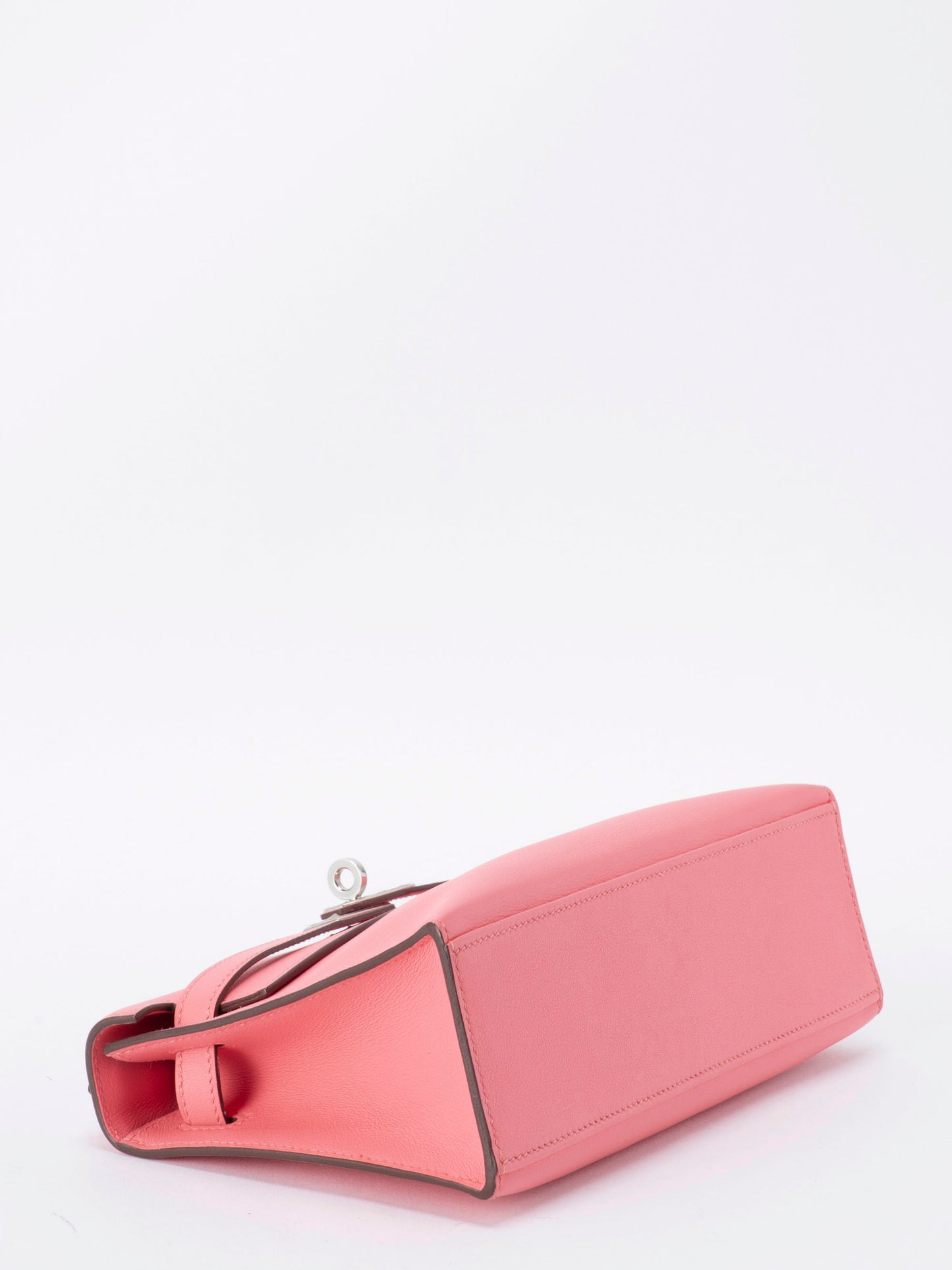 エルメス ポシェットケリー ハンドバッグ A刻:2017年 スイフト ローズアザレ8W シルバー金具