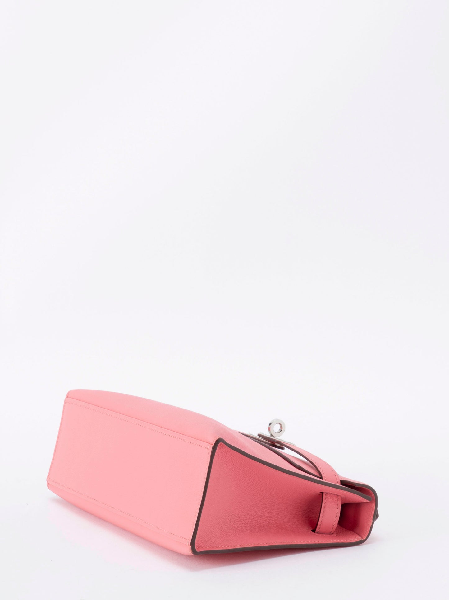 エルメス ポシェットケリー ハンドバッグ A刻:2017年 スイフト ローズアザレ8W シルバー金具