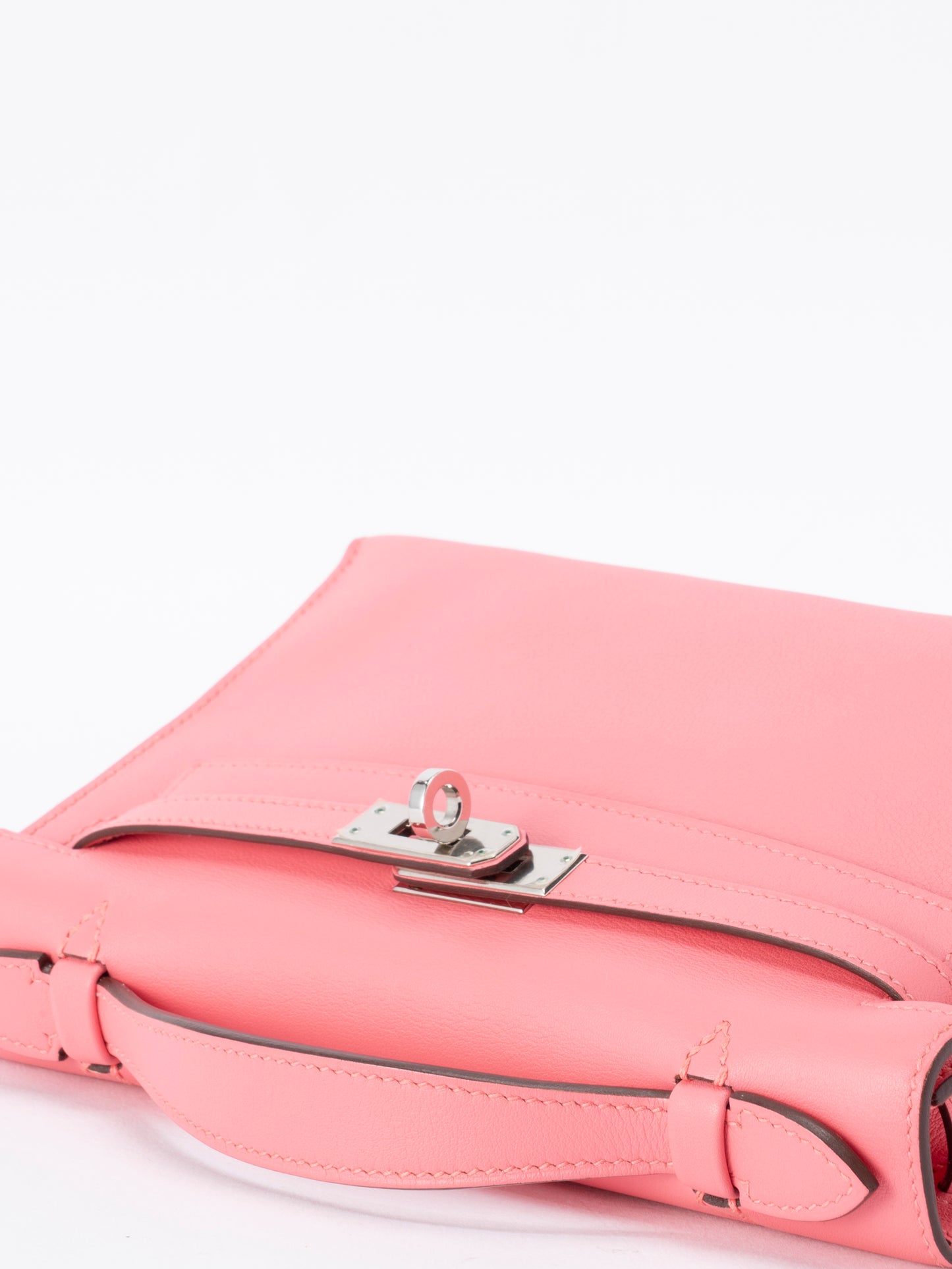 エルメス ポシェットケリー ハンドバッグ A刻:2017年 スイフト ローズアザレ8W シルバー金具