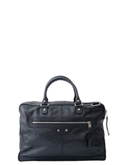 Balenciaga 2WAY Mini Folde ハンドバッグ Briefcase Leather Black Silver Hardware