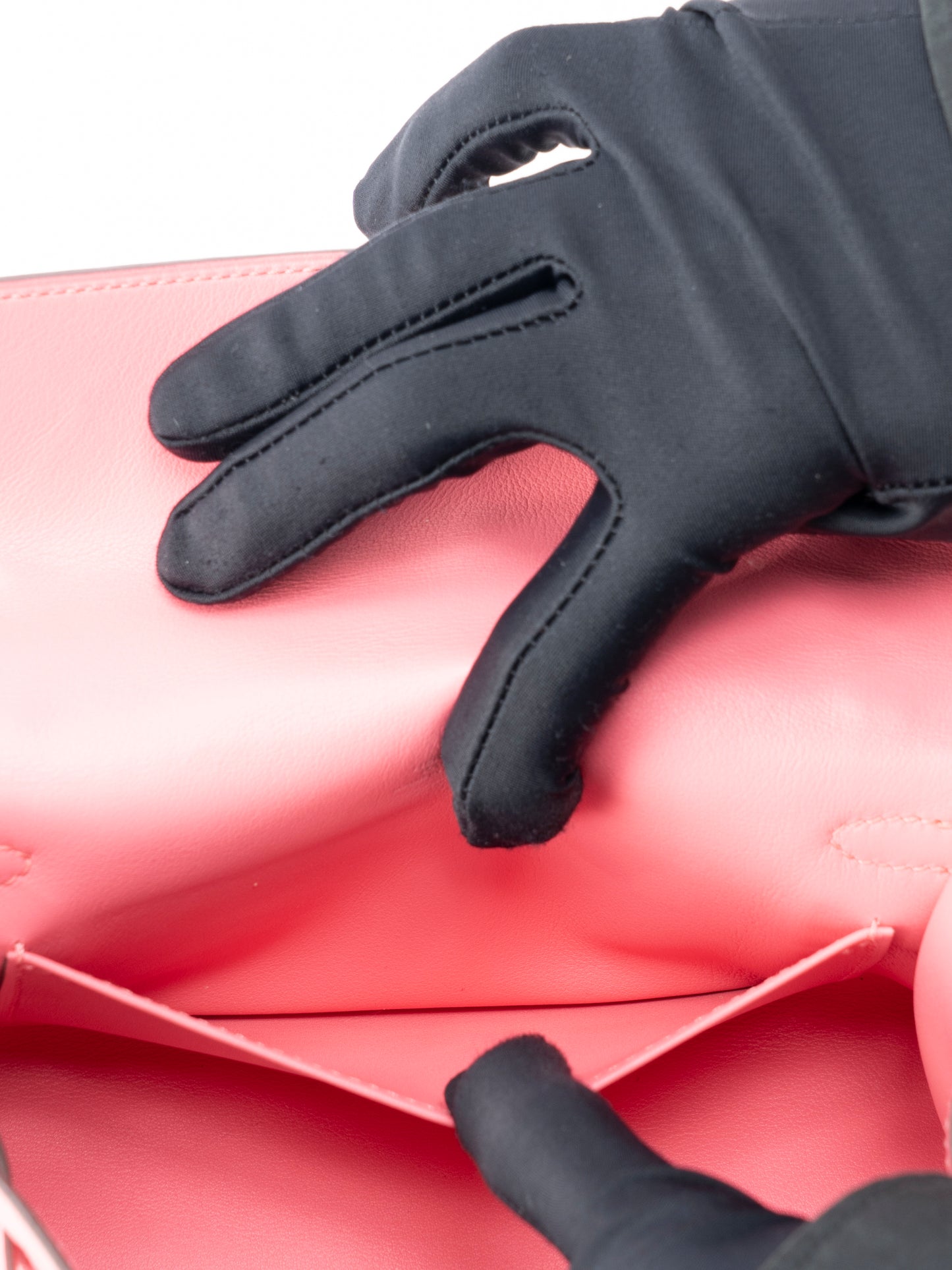 エルメス ポシェットケリー ハンドバッグ A刻:2017年 スイフト ローズアザレ8W シルバー金具