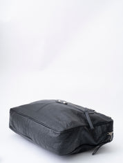 Balenciaga 2WAY Mini Folde ハンドバッグ Briefcase Leather Black Silver Hardware